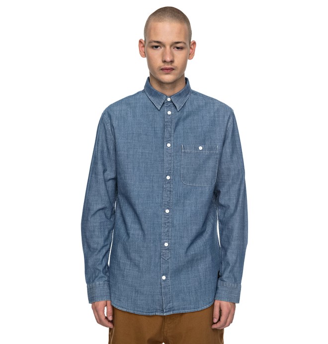 dcshoes, Arrowood - Chemise à manches longues pour Homme, INDIGO CHAMBRAY (ktw0) 0 Arrowood - Chemise à manches longues pour Homme Noir EDYWT03163 DC Shoes