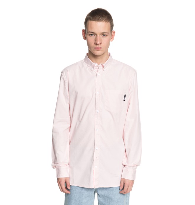 dcshoes, Classic Oxford Light - Chemise à manches longues pour Homme, ENGLISH ROSE (mdj0) 0 Classic Oxford Light - Chemise à manches longues pour Homme Rose EDYWT03183 DC Shoes