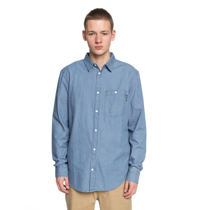 dcshoes, Swalendalen 2 - Langarm-Hemd für Männer, LIGHT BLUE (bfn0) 0 Swalendalen 2 - Langarm-Hemd für Männer Blau EDYWT03190 DC Shoes