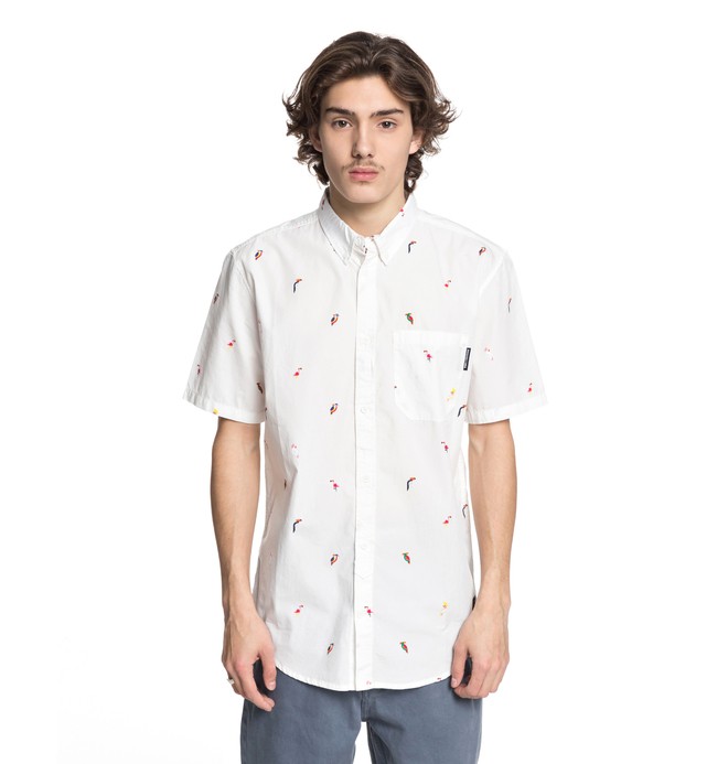 dcshoes, Hepscott - Chemise à manches courtes pour Homme, SNOW WHITE (wbb0) 0 Hepscott - Chemise à manches courtes pour Homme Blanc EDYWT03191 DC Shoes
