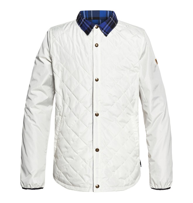 dcshoes, Network Reversible Insulator Jacket, SILVER BIRCH (wej0) 0 Network Reversible Insulator Jacket White EDYWT03198 DC Shoes