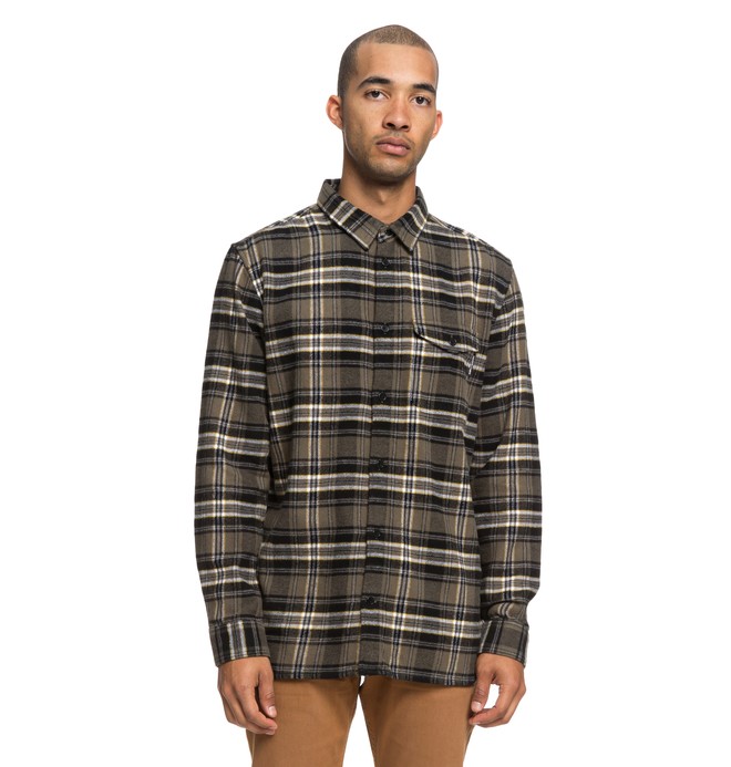 dcshoes, Marsha - Chemise à manches longues en flanelle pour Homme, BURNT OLIVE (gpz0) 0 Marsha - Chemise à manches longues en flanelle pour Homme Vert EDYWT03207 DC Shoes