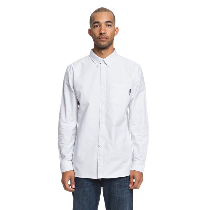 dcshoes, The Oxford - Long Sleeve T-Shirt for Men, GLACIER GRAY (sey0) 0 The Oxford - Long Sleeve T-Shirt for Men Grey EDYWT03209 DC Shoes