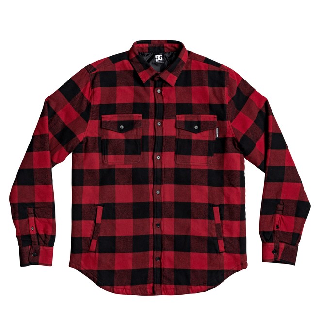 dcshoes, Landfilled - Camisa/Chaqueta de Manga Larga para Hombre, CHILI PEPPER (rrd0) 0 Landfilled - Camisa/Chaqueta de Manga Larga para Hombre Rojo EDYWT03233 DC Shoes