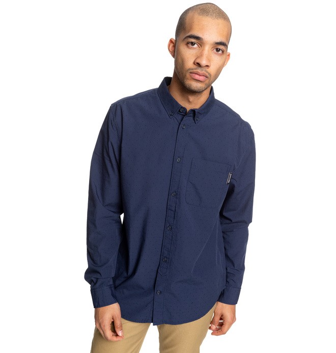 dcshoes, Mixinup - Camisa de Manga Larga para Hombre, BLACK IRIS (btl0) 0 Mixinup - Camisa de Manga Larga para Hombre Azul EDYWT03234 DC Shoes