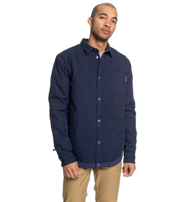 dcshoes, Lowriding - Camiciona Trapuntata da Uomo, BLACK IRIS (btl0) 0 Lowriding - Camiciona Trapuntata da Uomo Blue EDYWT03236 DC Shoes