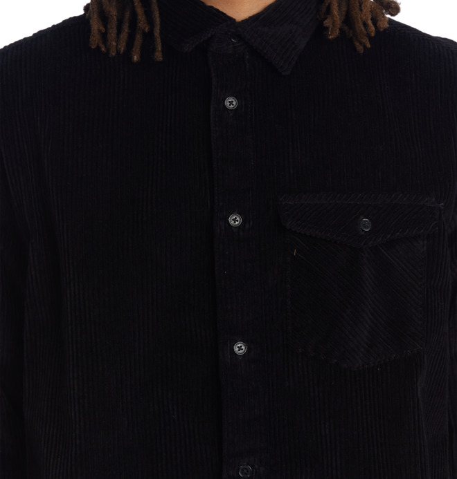 The Burough 2022 - Long Sleeve Corduroy Shirt for Men  EDYWT03257