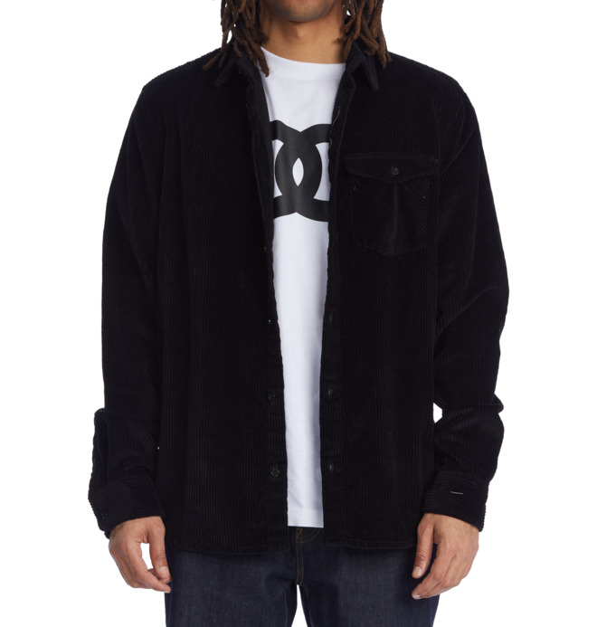 The Burough 2022 - Long Sleeve Corduroy Shirt for Men  EDYWT03257