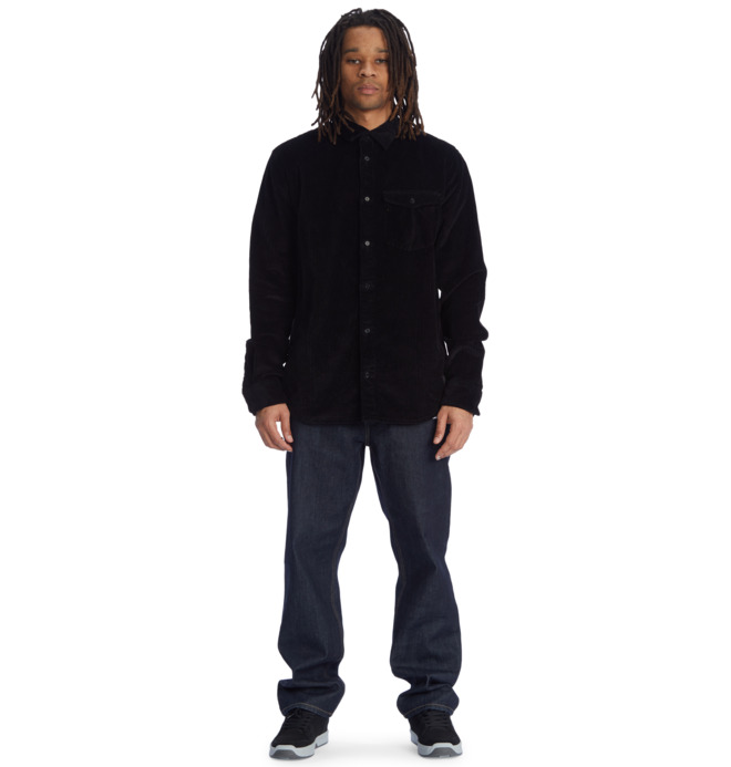 The Burough 2022 - Long Sleeve Corduroy Shirt for Men  EDYWT03257