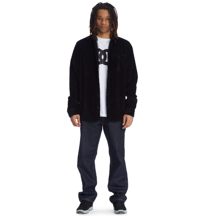 The Burough 2022 - Long Sleeve Corduroy Shirt for Men  EDYWT03257