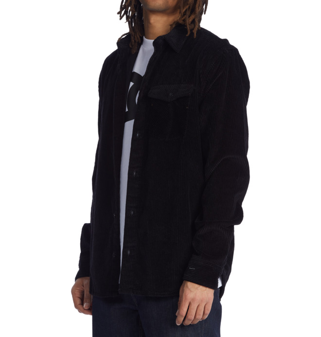 The Burough 2022 - Long Sleeve Corduroy Shirt for Men  EDYWT03257