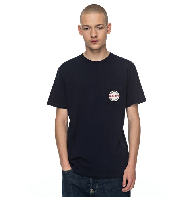 dcshoes, Junction Tee, DARK INDIGO (byj0) 0 Junction Tee Blue EDYZT03700 DC Shoes