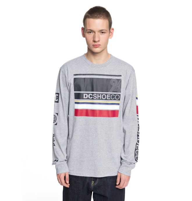 dcshoes, Mad Racer - Longsleeve für Männer, GREY HEATHER (knfh) 0 Mad Racer - Longsleeve für Männer Schwarz EDYZT03768 DC Shoes