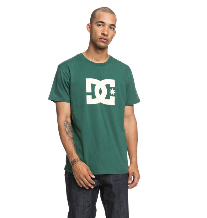 dcshoes, Star - T-Shirt voor Heren, HUNTER GREEN (grw0) 0 Star - T-Shirt voor Heren Green EDYZT03822 DC Shoes