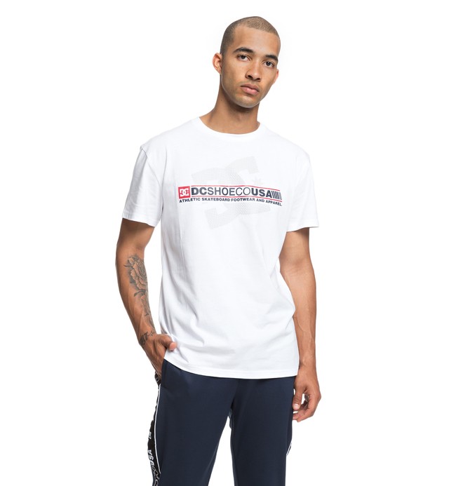 dcshoes, Destroy Advert - T-Shirt for Men, SNOW WHITE (wbb0) 0 Destroy Advert - T-Shirt for Men White EDYZT03839 DC Shoes