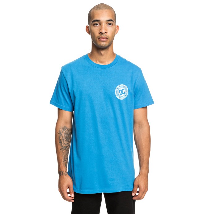 dcshoes, Circle Star - Maglietta da Uomo, BRILLIANT BLUE (bnl0) 0 Circle Star - Maglietta da Uomo Blue EDYZT03903 DC Shoes