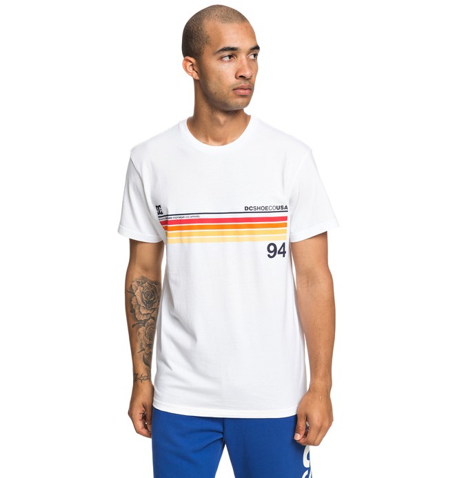 dcshoes, Crasingle - T-shirt pour Homme, SNOW WHITE (wbb0) 0 Crasingle - T-shirt pour Homme Blanc EDYZT03912 DC Shoes