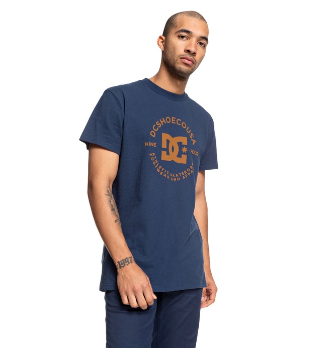 dcshoes, Work Infinite Tee, BLACK IRIS (btl0) 0 Work Infinite Tee Blue EDYZT04059 DC Shoes