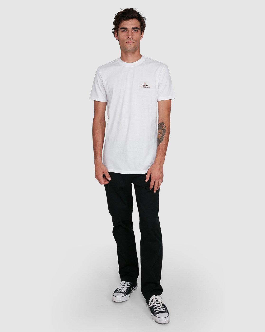 5 NYC SLIDERS SHORT SLEEVE TEE White 102019 Element