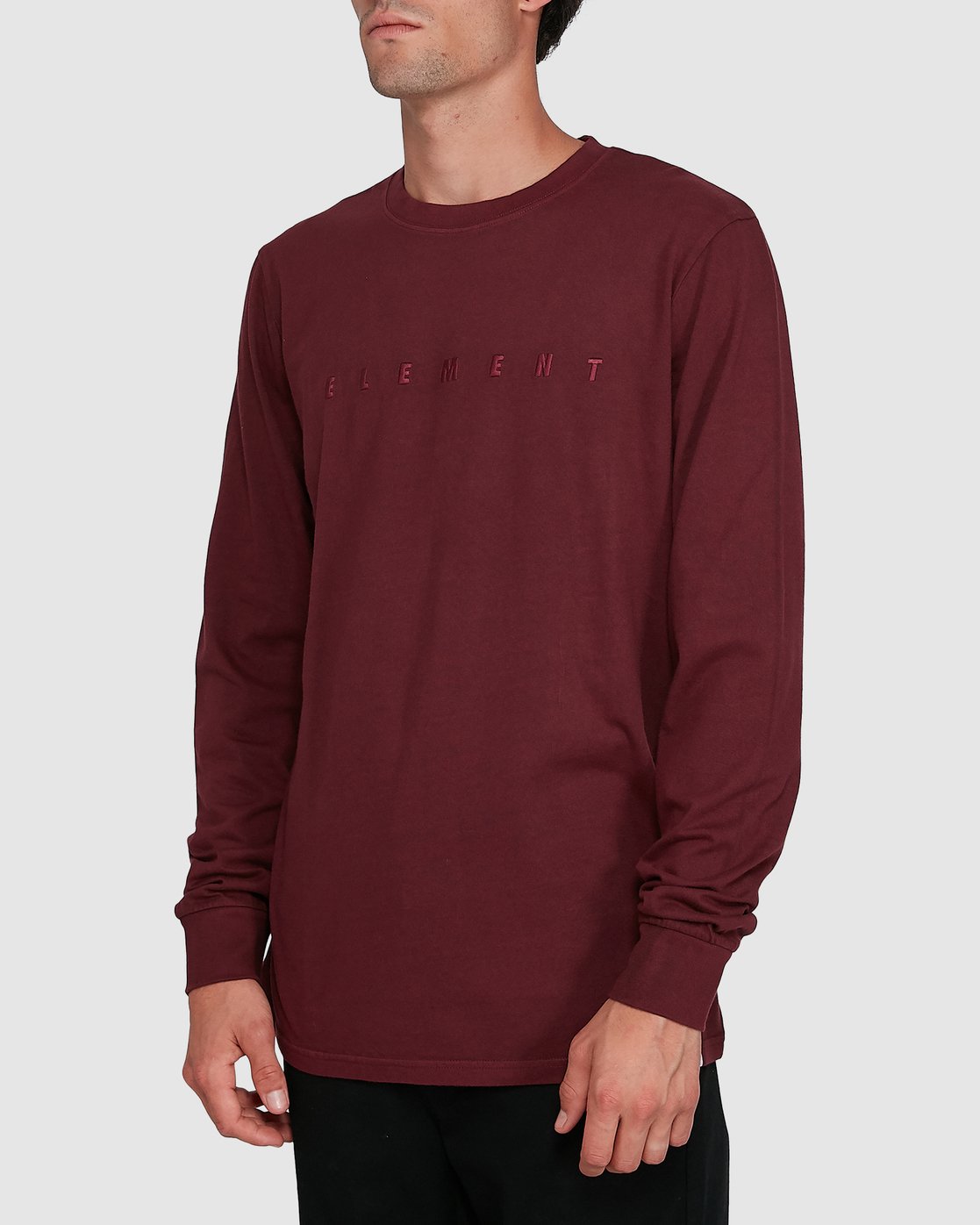 2 GYM LONG SLEEVE TEE Red 102051 Element