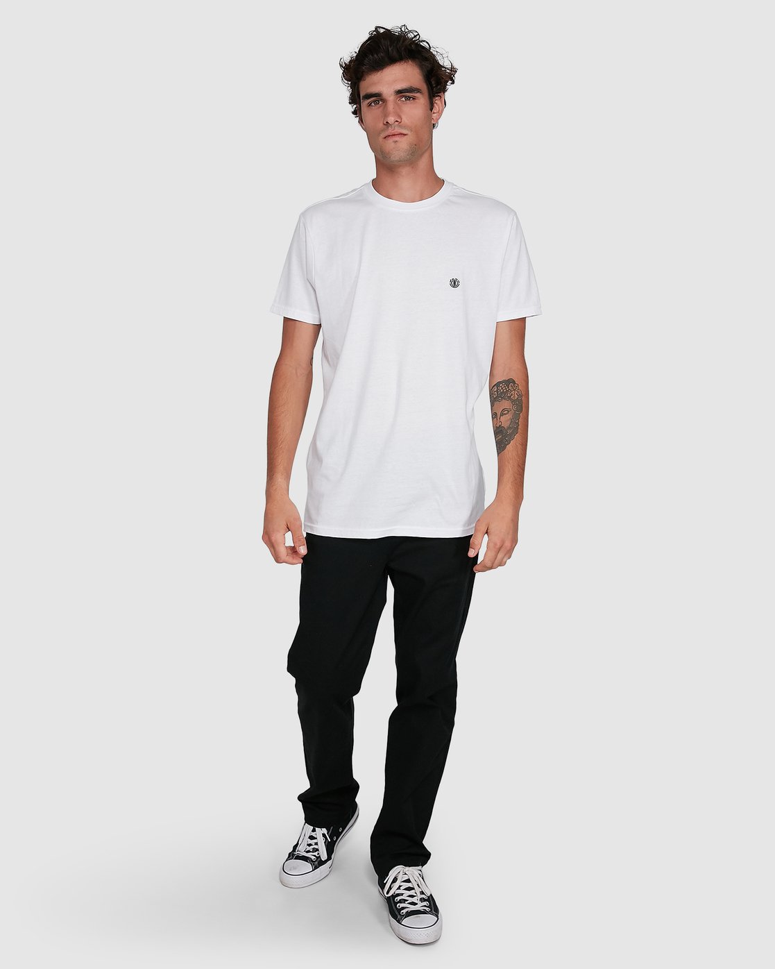 6 Cornell Short Sleeve Tee White 107004 Element