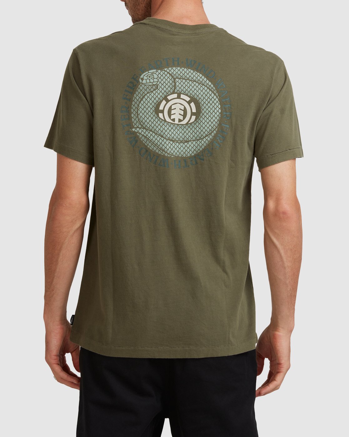 3 GARTER SS TEE Green 117007 Element