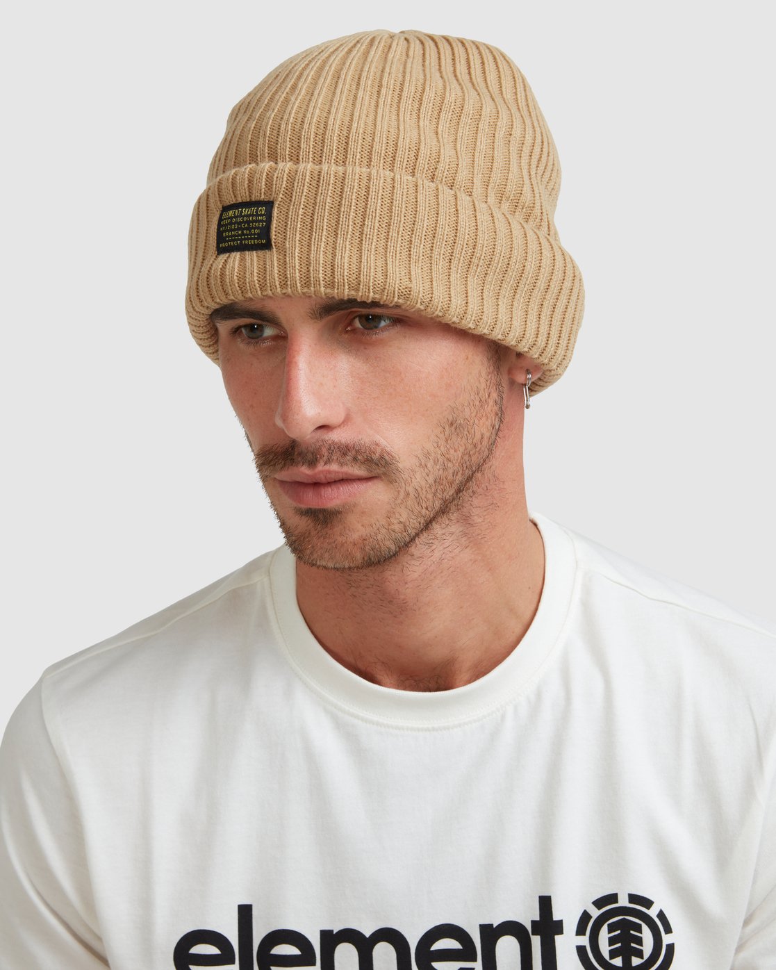 3 Fundamentals Beanie Grey 176815 Element