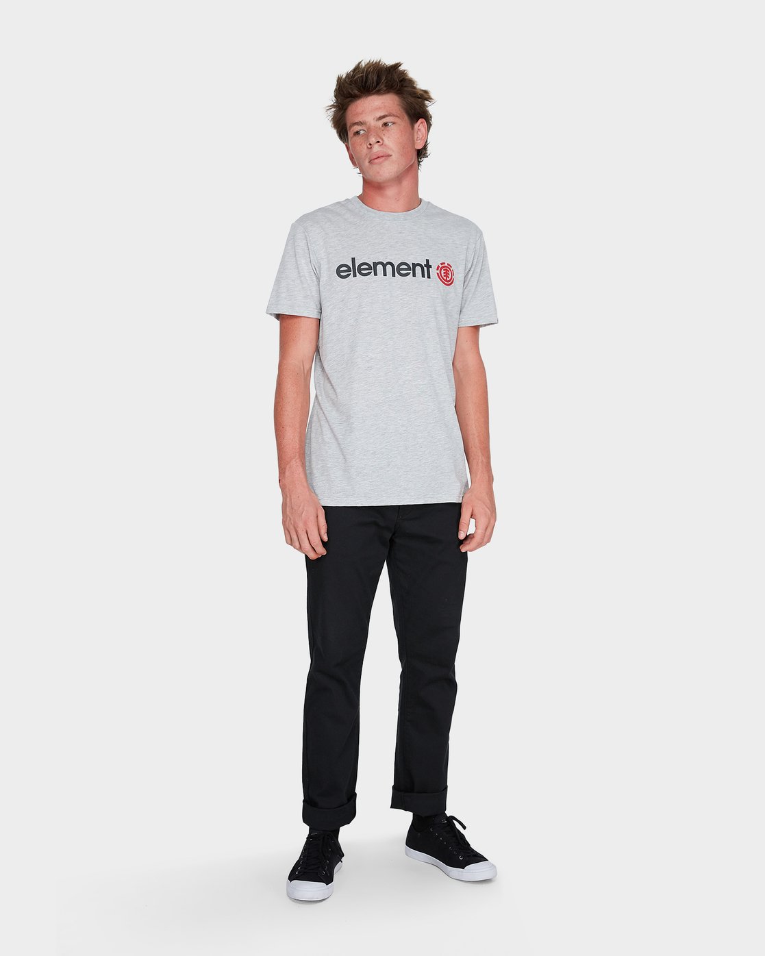 3 Horizon Short Sleeve Tee Grey 183001 Element