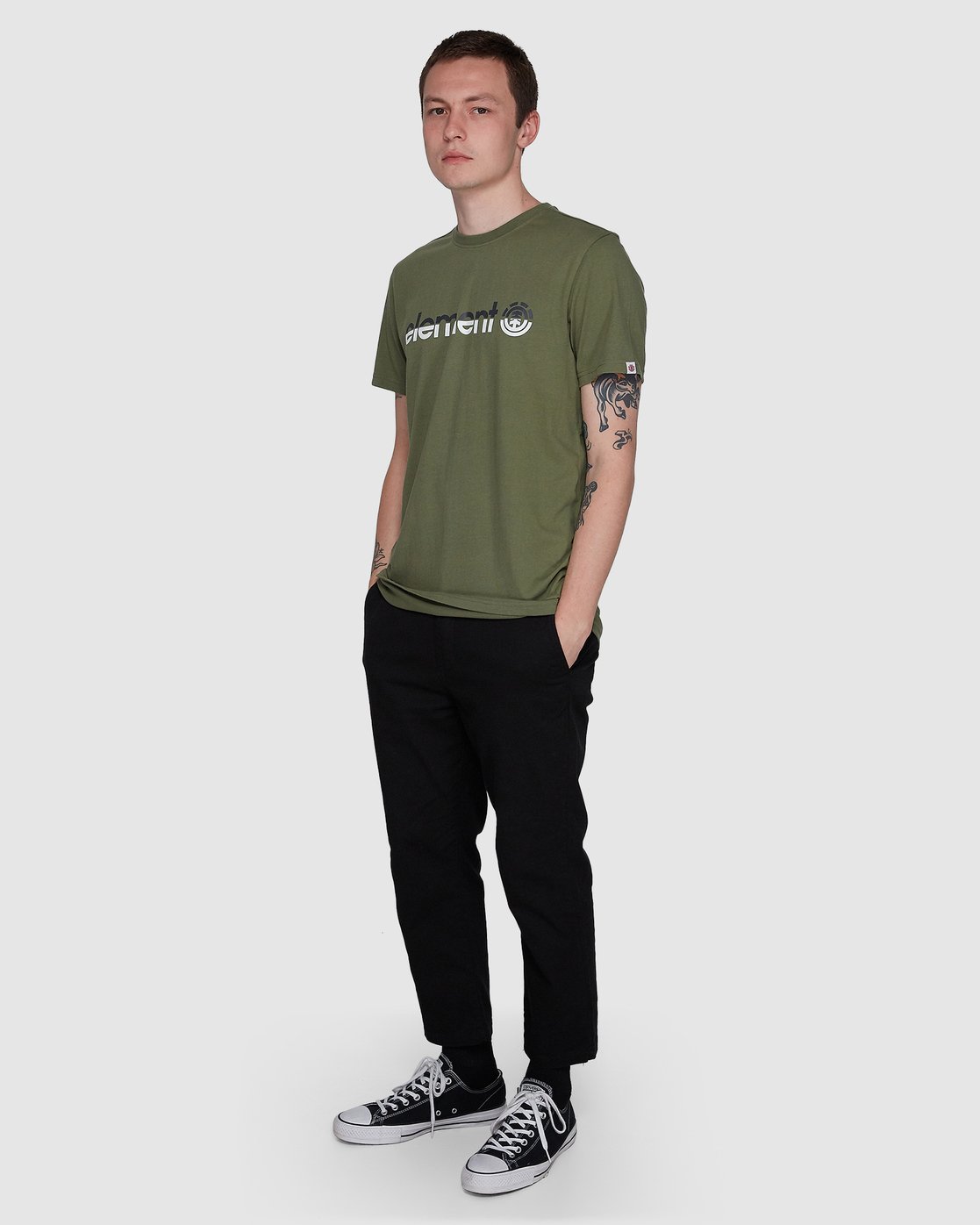 5 Horizon Short Sleeve Tee Green 183001 Element
