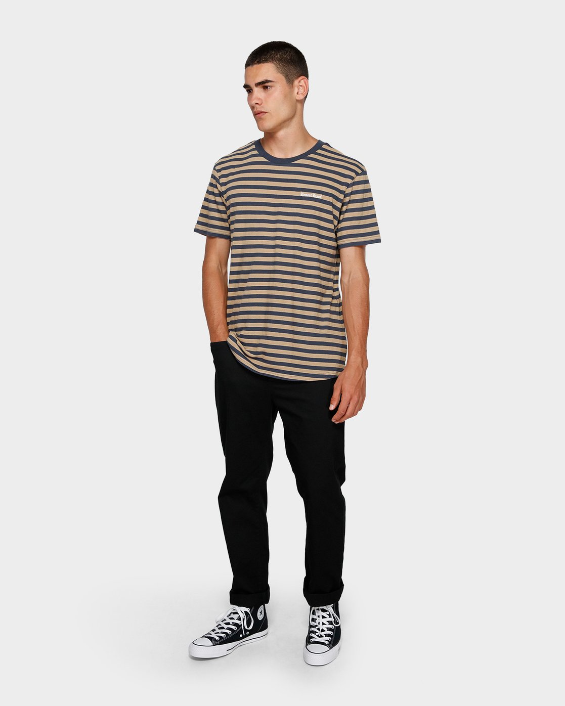 3 Manual Stripe Short Sleeve Tee  193002 Element