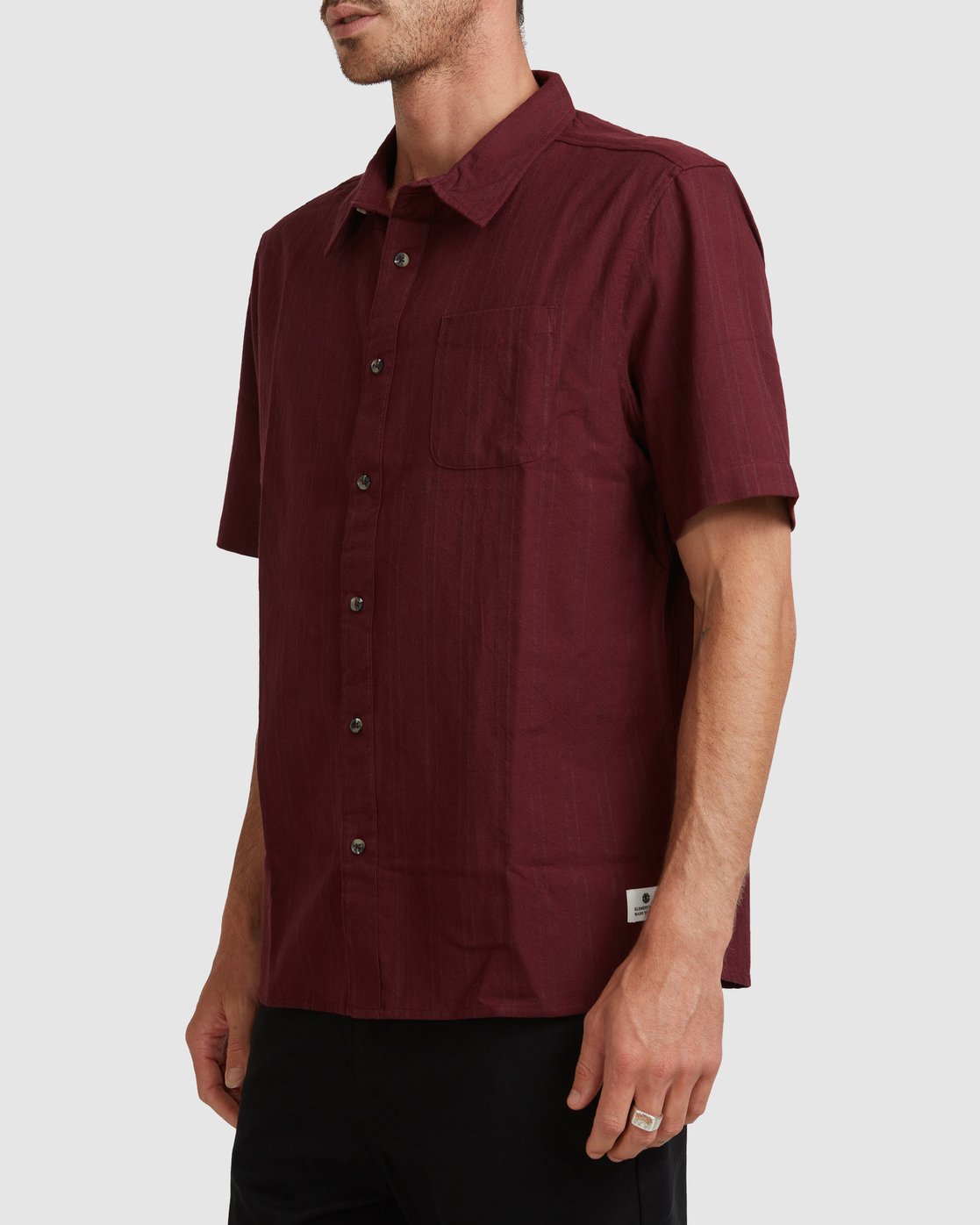 2 Mark Short Sleeve Shirt Red 194215 Element