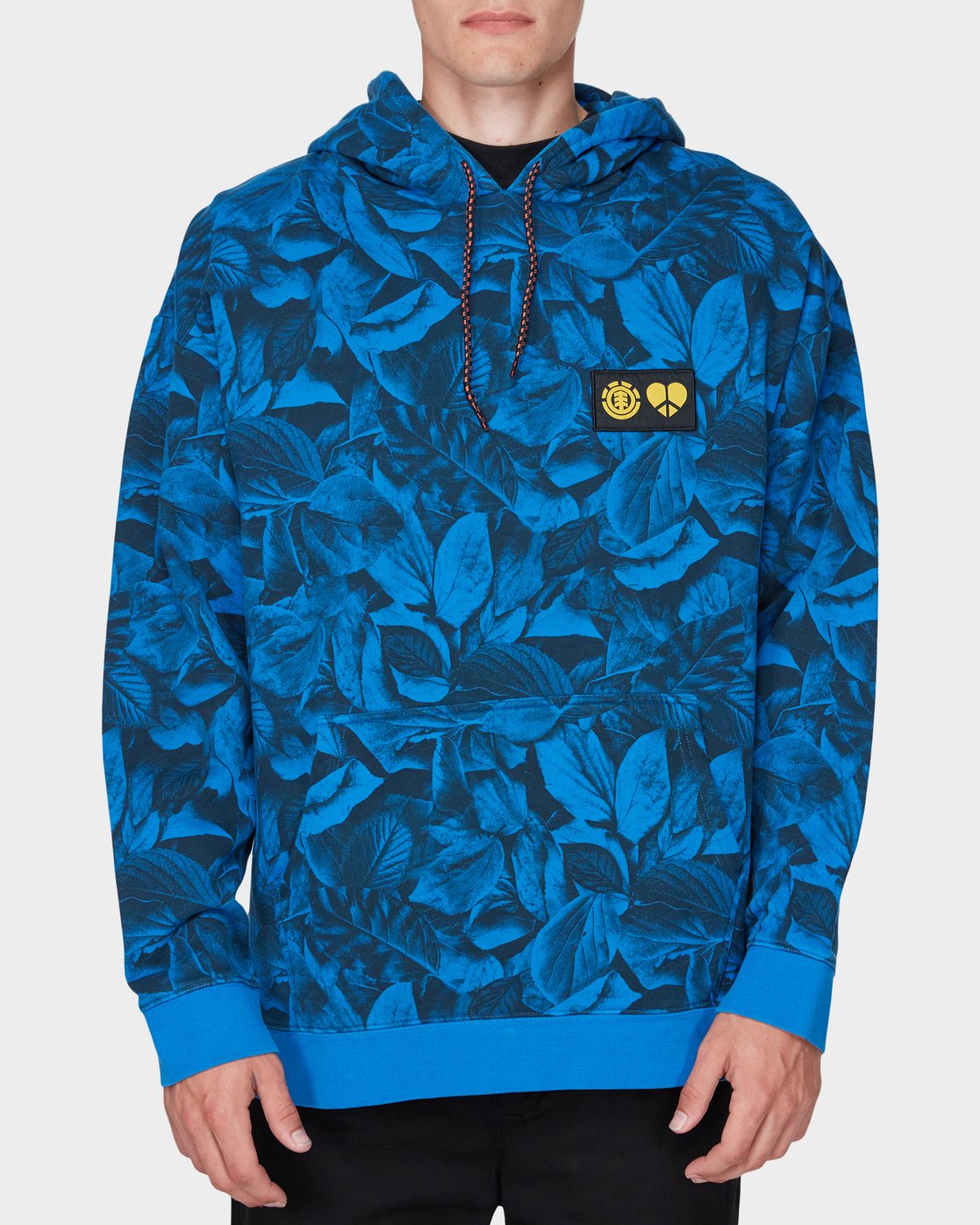 0 GRIFFIN LEAF CAMO HOODED PULLOVER Blue 196321 Element