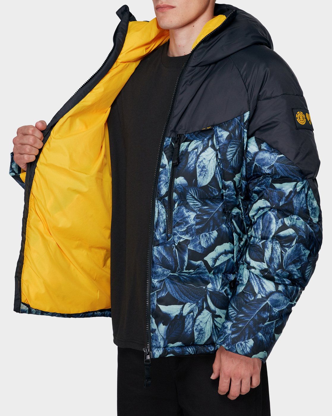 4 GRIFFIN HEAVY DOWN PUFFA JACKET Black 196465 Element