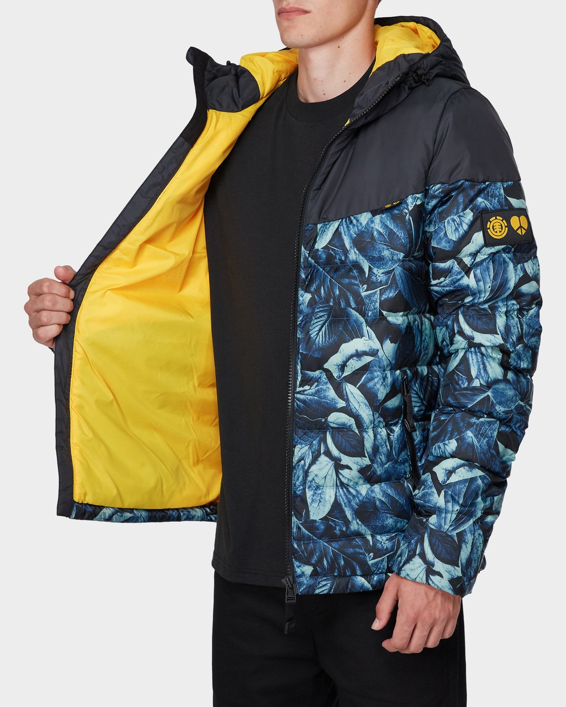 4 GRIFFIN LIGHT DOWN PUFFA JACKET Black 196466 Element