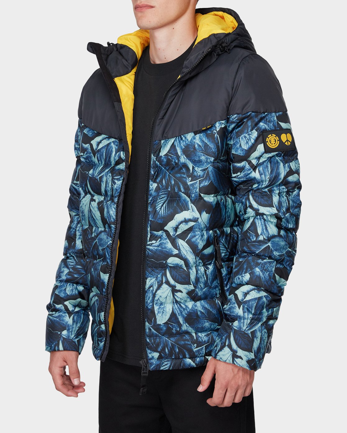 3 GRIFFIN LIGHT DOWN PUFFA JACKET Black 196466 Element