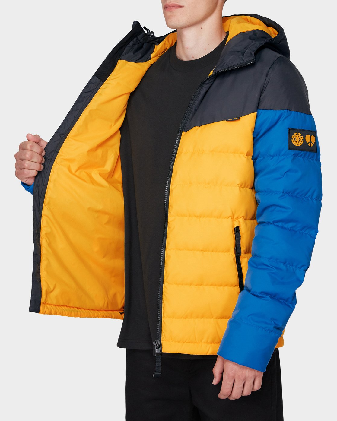 3 GRIFFIN LIGHT DOWN PUFFA JACKET Yellow 196466 Element