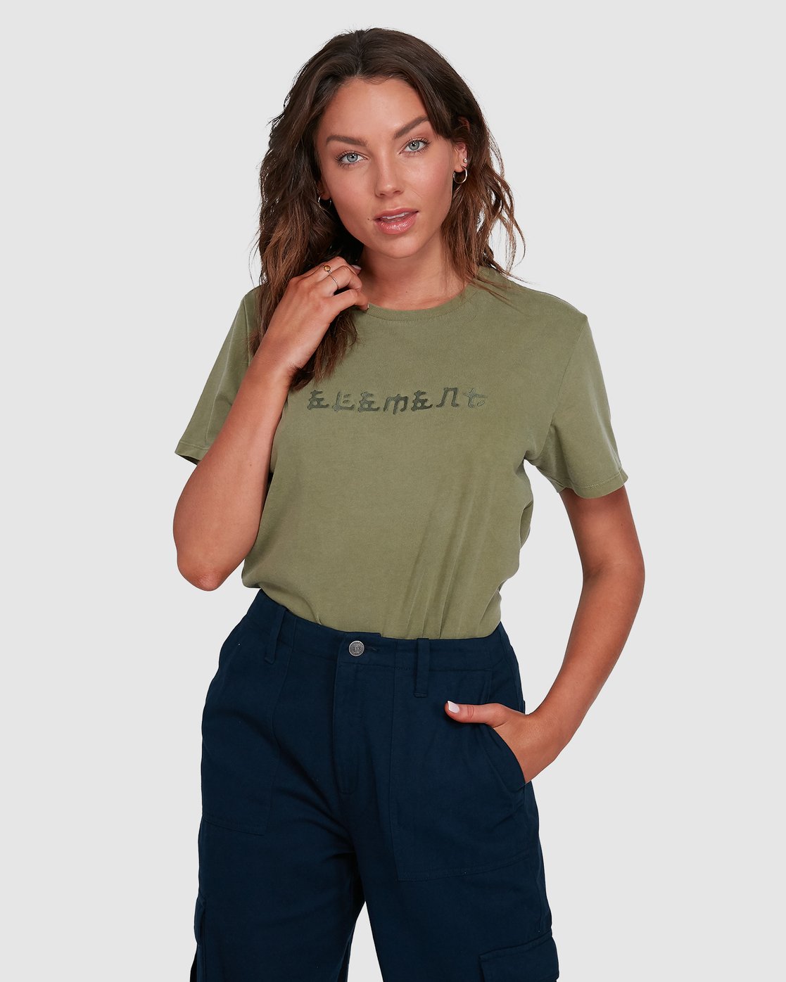 0 EAST SHORT SLEEVE TEE Green 202001 Element