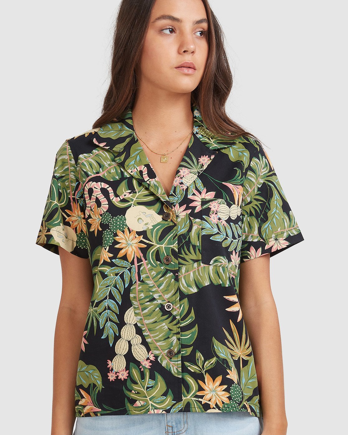 0 So Tropical Shirt Black 205214 Element