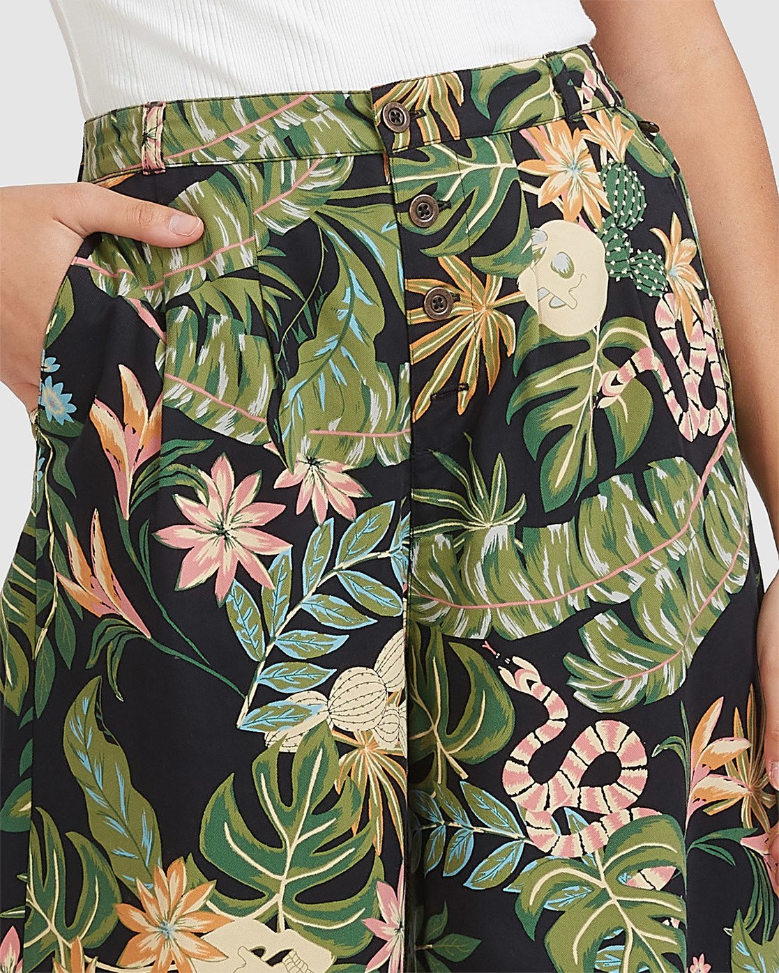 2 So Tropical Pant Black 205263 Element