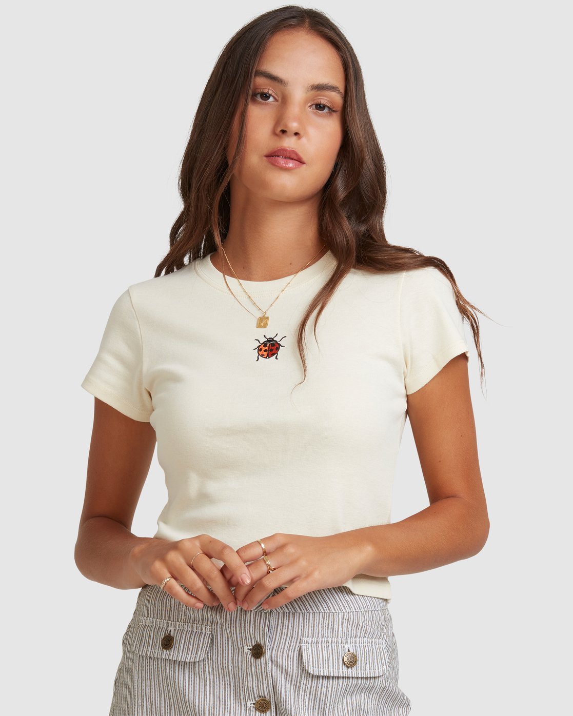 0 BEATLE BABY TEE Beige 217003 Element