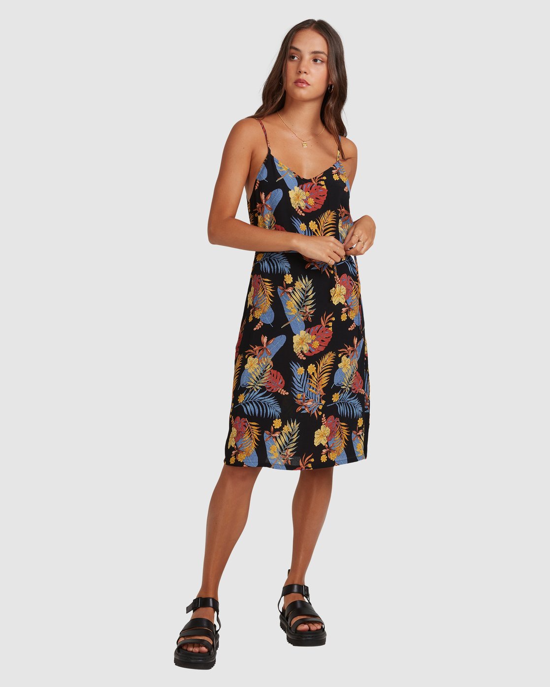 1 Amelie Tropical Dress Black 217861 Element