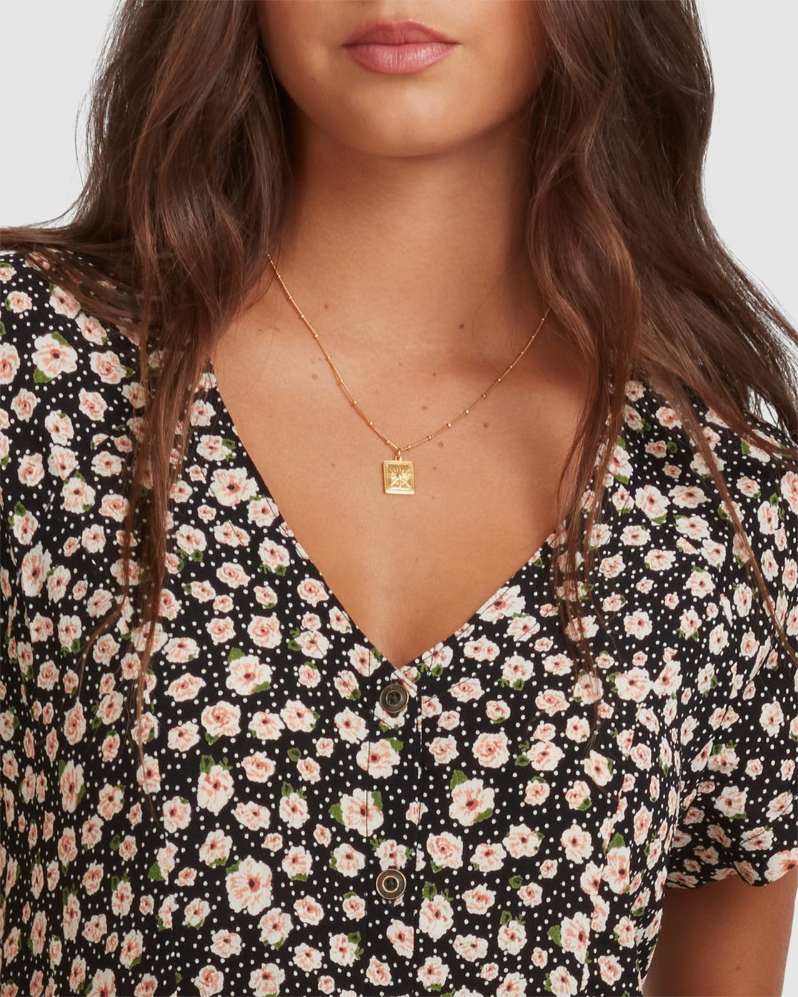 4 DITSY DRESS Black 217866 Element