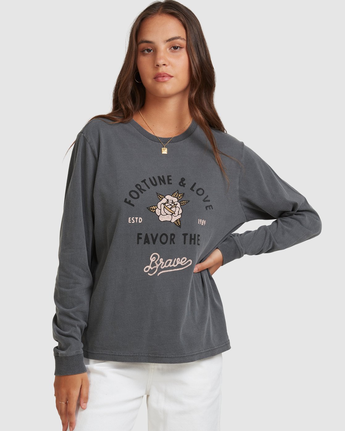 0 Brave Long Sleeve Tee Black 217879 Element