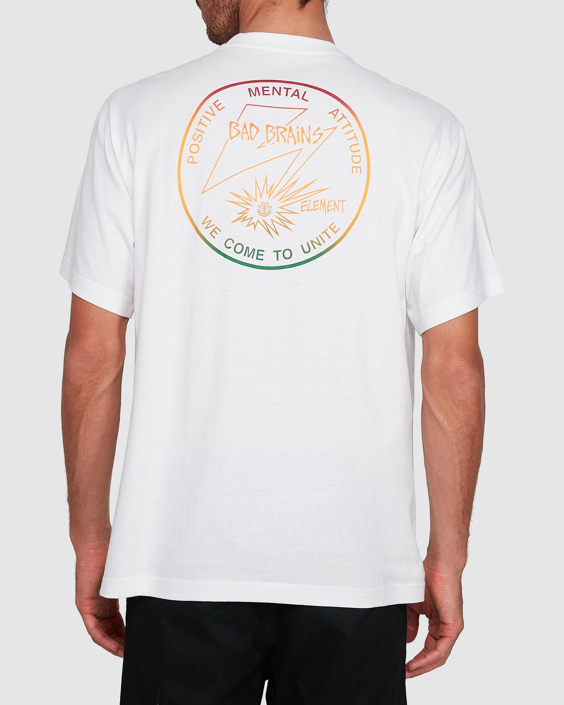 1 PMA FADE SHORT SLEEVE TT White 502007 Element