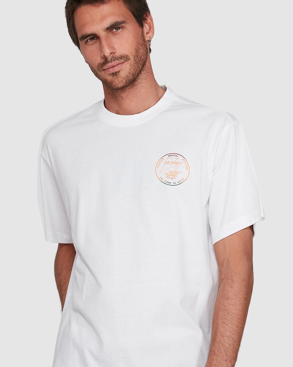 3 PMA FADE SHORT SLEEVE TT White 502007 Element