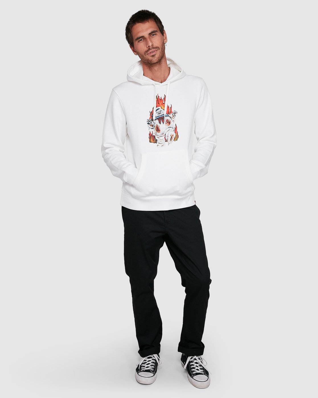 0 INFERNO HOOD White 502313 Element