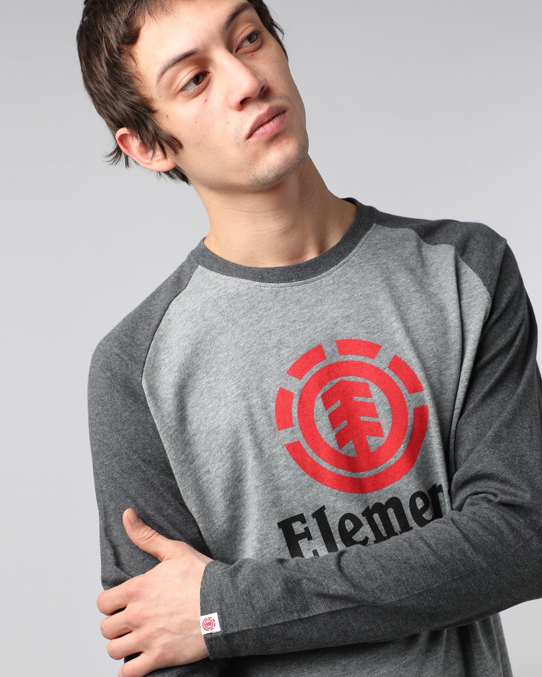 1 Vertical Raglan Qtr - Tee Shirt for Men  H1LSA3ELP8 Element