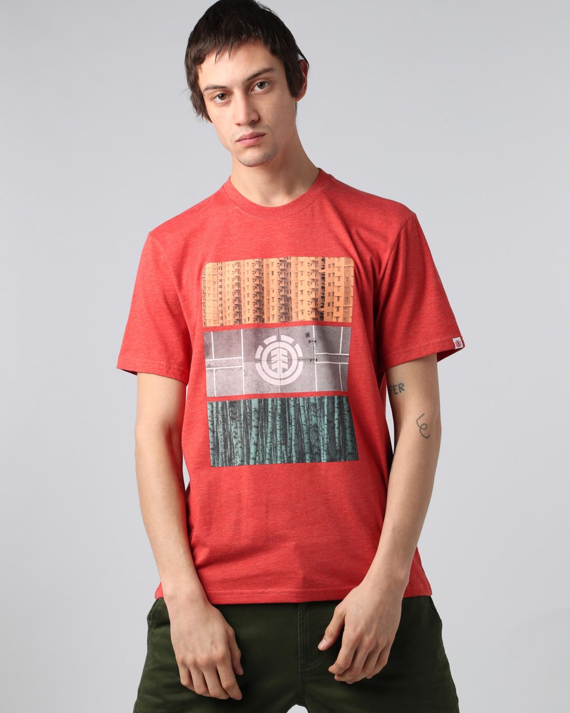 0 Parallel Ss - Tee Shirt for Men  H1SSB8ELP8 Element