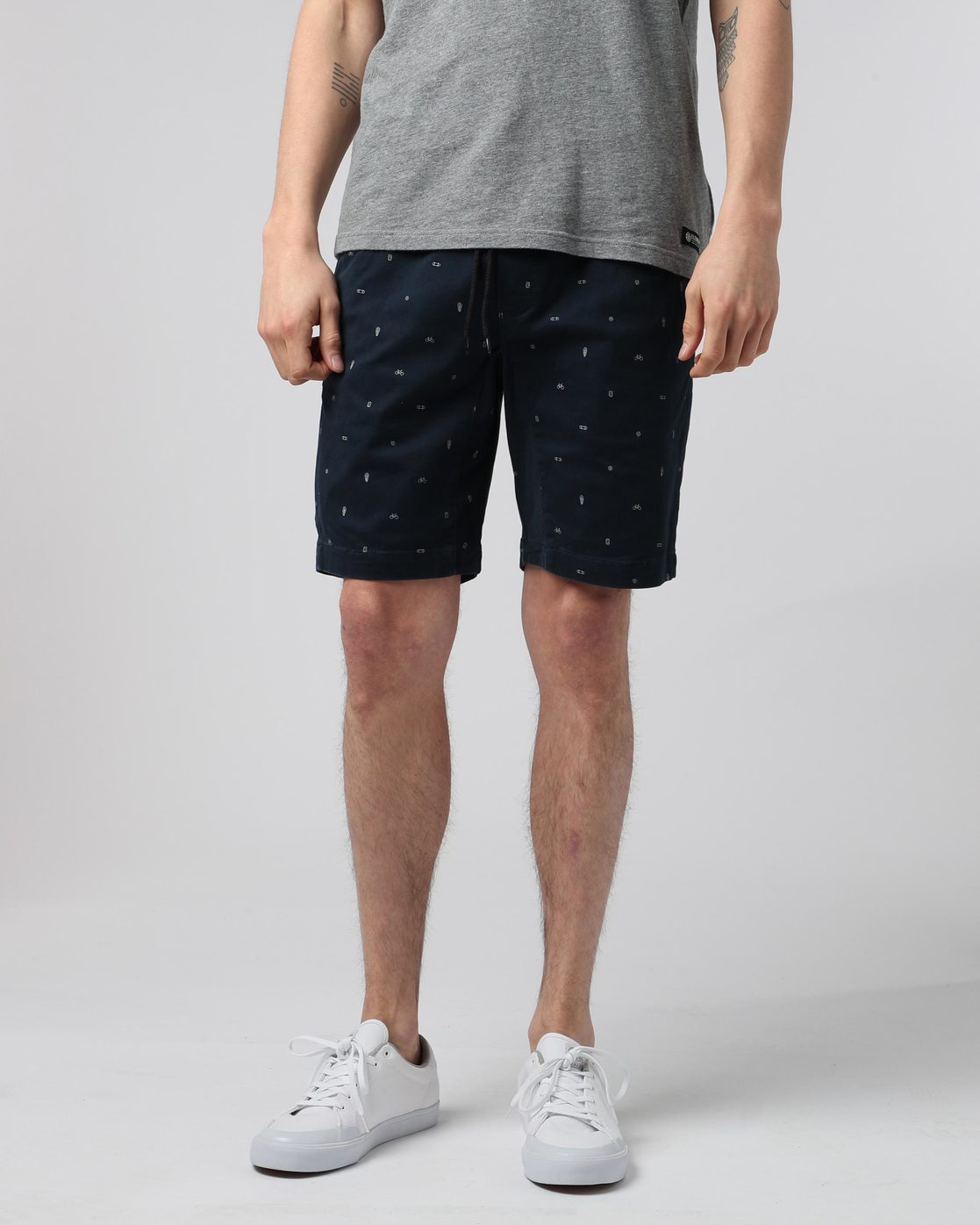 0 Altona Print Wk - Walkshort for Men Blue H1WKB2ELP8 Element