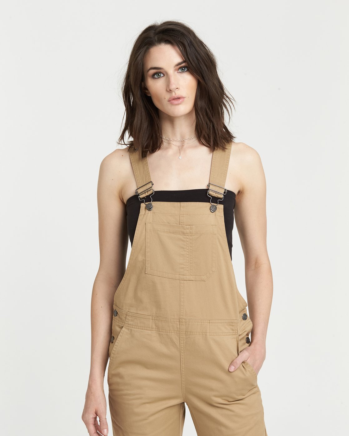 tan dungarees